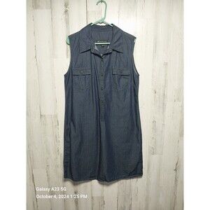 Lee Modern Series Sleeveless Chambray Dress Size 12